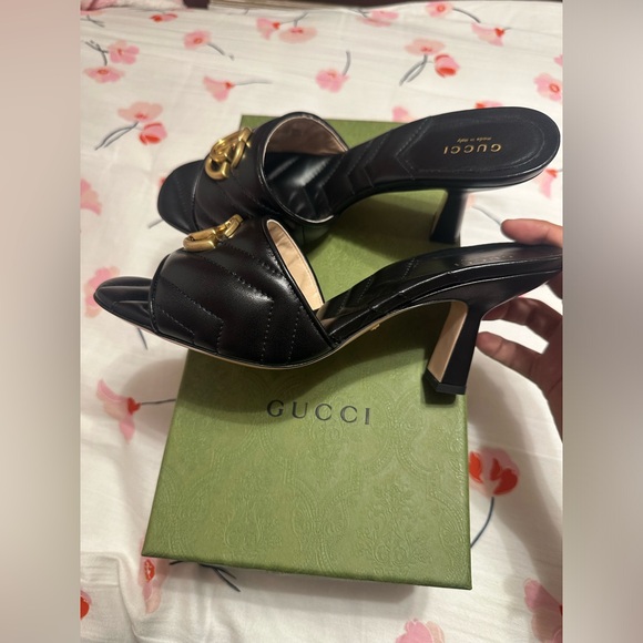 NWT Authentic Gucci double G marmont heels - Picture 8 of 9